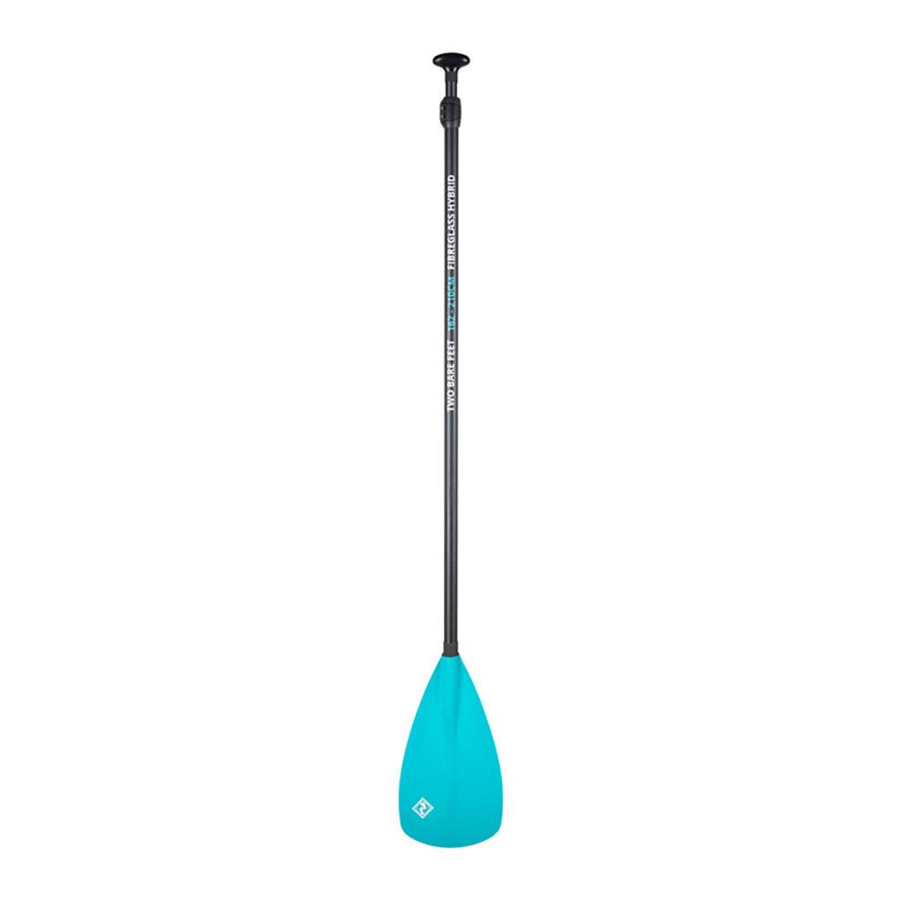 Two Bare Feet 2 Piece Fibreglass Hybrid SUP Paddle - Teal Extra Image 2